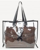 FRNC Δερμάτινη Τσάντα Καφέ 3703