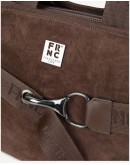 FRNC Δερμάτινη Τσάντα Καφέ 3703