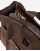 FRNC Δερμάτινη Τσάντα Καφέ 3703