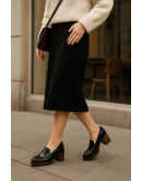 Dorking Δερμάτινα Loafers Μαύρα 9334