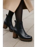 Dorking Δερμάτινα Μποτάκια Μπλε 9414