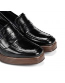 Dorking Δερμάτινα Loafers Μαύρα 9334