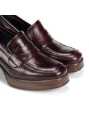 Dorking Δερμάτινα Loafers Μπορντό 9334
