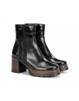 Dorking Δερμάτινα Μποτάκια Μαύρα 9413