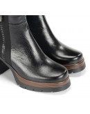 Dorking Δερμάτινα Μποτάκια Μαύρα 9413