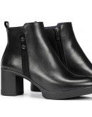 Dorking Δερμάτινα Μποτάκια Μαύρα 9423