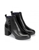 Dorking Δερμάτινα Μποτάκια Μαύρα 9423