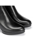 Dorking Δερμάτινα Μποτάκια Μαύρα 9423