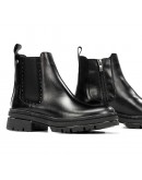 Dorking Δερμάτινα Αρβυλάκια Μαύρα 9391