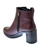 Dorking Δερμάτινα Μποτάκια Μπορντό 9423