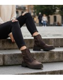 Dorking Δερμάτινα Αρβυλάκια Καφέ 9389