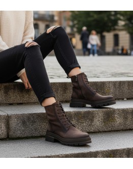 Dorking Δερμάτινα Αρβυλάκια Καφέ 9389