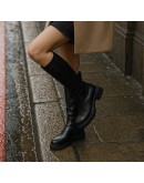 Dorking Δερμάτινες Μπότες Μαύρες 9395