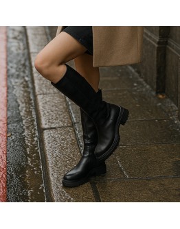 Dorking Δερμάτινες Μπότες Μαύρες 9395