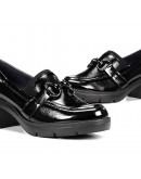 Fluchos Δερμάτινα Loafers Μαύρα 2111