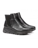 Fluchos Δερμάτινα Μποτάκια Μαύρα 1361