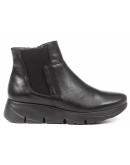 Fluchos Δερμάτινα Μποτάκια Μαύρα 1361