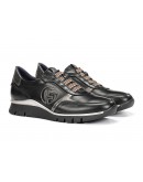 Fluchos Δερμάτινα Sneakers Μαύρα 2074