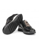 Fluchos Δερμάτινα Sneakers Μαύρα 2074