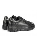 Fluchos Δερμάτινα Sneakers Μαύρα 2305