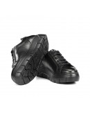 Fluchos Δερμάτινα Sneakers Μαύρα 2305