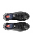 Fluchos Δερμάτινα Sneakers Μαύρα 2305