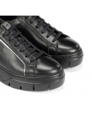 Fluchos Δερμάτινα Sneakers Μαύρα 2305