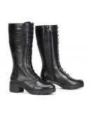 Fluchos Δερμάτινες Μπότες Μαύρες 2245