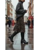 Fluchos Δερμάτινες Μπότες Μαύρες 2245