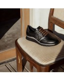 Fluchos Δερμάτινα Sneakers Μαύρα 2074