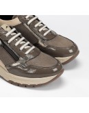 Fluchos Δερμάτινα Sneakers Taupe 2308