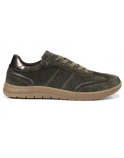 Fluchos Δερμάτινα Sneakers Χακί 2554