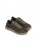 Fluchos Δερμάτινα Sneakers Χακί 2554