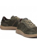 Fluchos Δερμάτινα Sneakers Χακί 2554