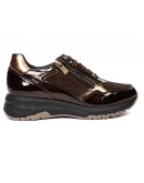 Fluchos Δερμάτινα Sneakers Καφέ 2308