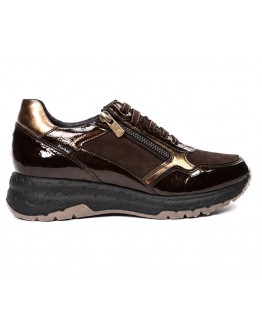 Fluchos Δερμάτινα Sneakers Καφέ 2308