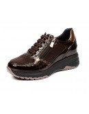Fluchos Δερμάτινα Sneakers Καφέ 2308