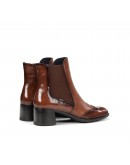 Dorking Δερμάτινα Μποτάκια Oxford Καφέ 9368