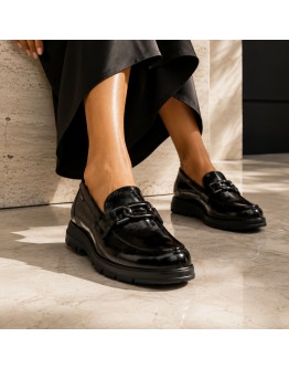 Fluchos Δερμάτινα Loafers Μαύρα 1794