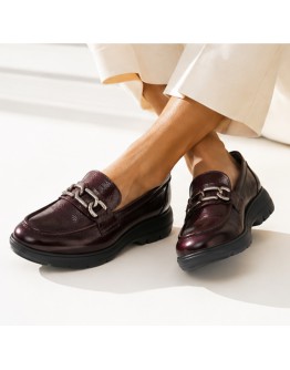 Fluchos Δερμάτινα Loafers Μπορντό 1794