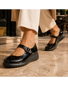 Fluchos Δερμάτινα Loafers Μαύρα 2247