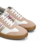 Dorking Δερμάτινα Sneakers Ροζ Gold 9476