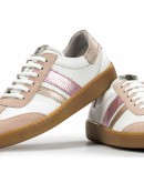 Dorking Δερμάτινα Sneakers Ροζ Gold 9476