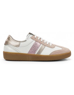 Dorking Δερμάτινα Sneakers Ροζ Gold 9476