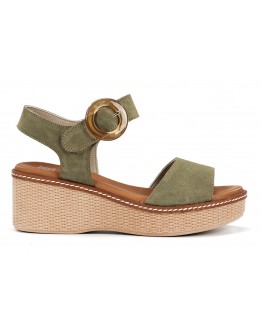 Dorking Δερμάτινες Πλατφόρμες Πράσινο 9450