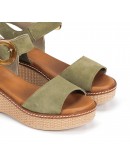 Dorking Δερμάτινες Πλατφόρμες Πράσινο 9450