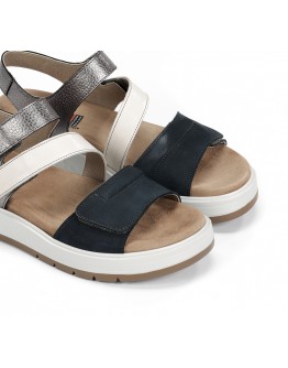 Fluchos Δερμάτινα Πέδιλα Navy Blue 2165