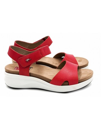 Fluchos Δερμάτινα Πέδιλα Κόκκινα 1475