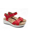 Fluchos Δερμάτινα Πέδιλα Κόκκινα 1475