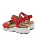 Fluchos Δερμάτινα Πέδιλα Κόκκινα 1475